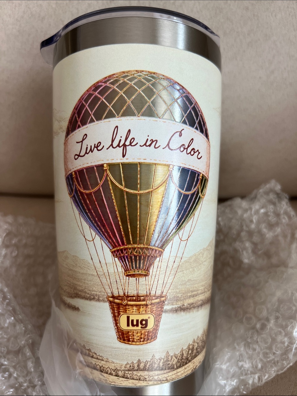 NWT Lug Guzzle Tumbler in Hot Air Balloon